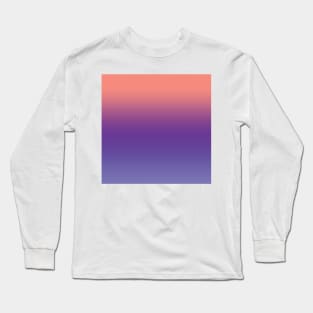 Pink, blue and grey color gradient Long Sleeve T-Shirt